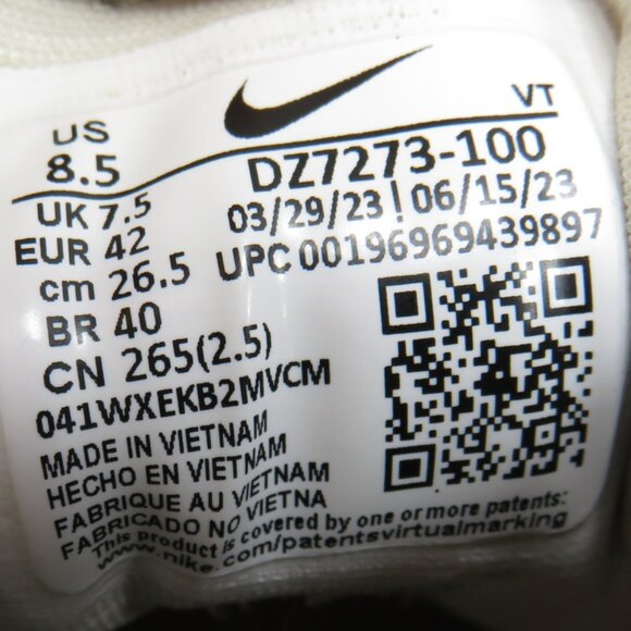 Nike Air VaporMax DZ7273-100 Shoes Light Stone Slip On Sneakers Mens Size 8.5 - Picture 6 of 11